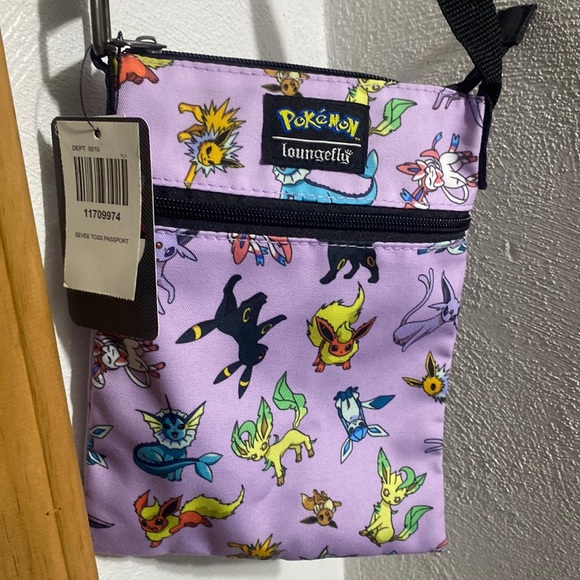 Loungefly Pokémon crossbody bag+2 image Wallet+Pokémon Accutime⌚️9”+NWT PJs/🧦sz8 - Picture 9 of 17